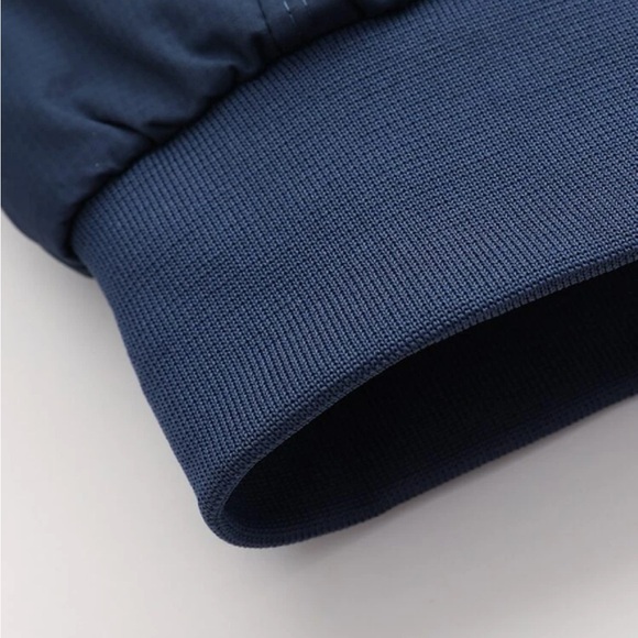 Mens Navy Blue  Zipper Jacket - Picture 12 of 12